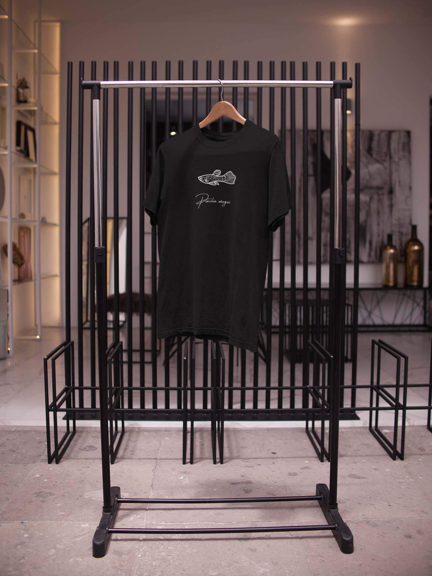 Tshirt Guppy Schwarz