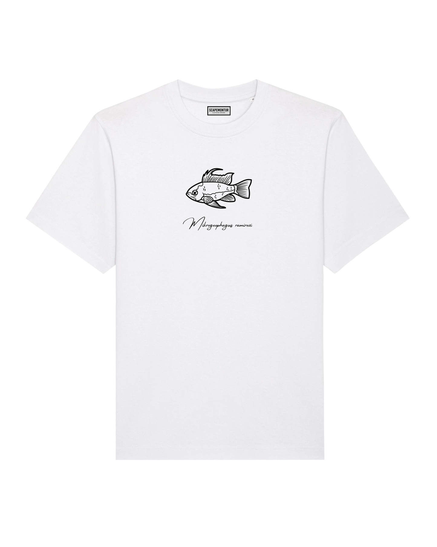 Tshirt Zergbuntbarsch Weiß